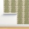 Tropical Stripe Olive Green Succulent Neutral Greenery Custom Removable Wallpaper by Spoonflower Peel & Stick Wallpaper 2FT Wide